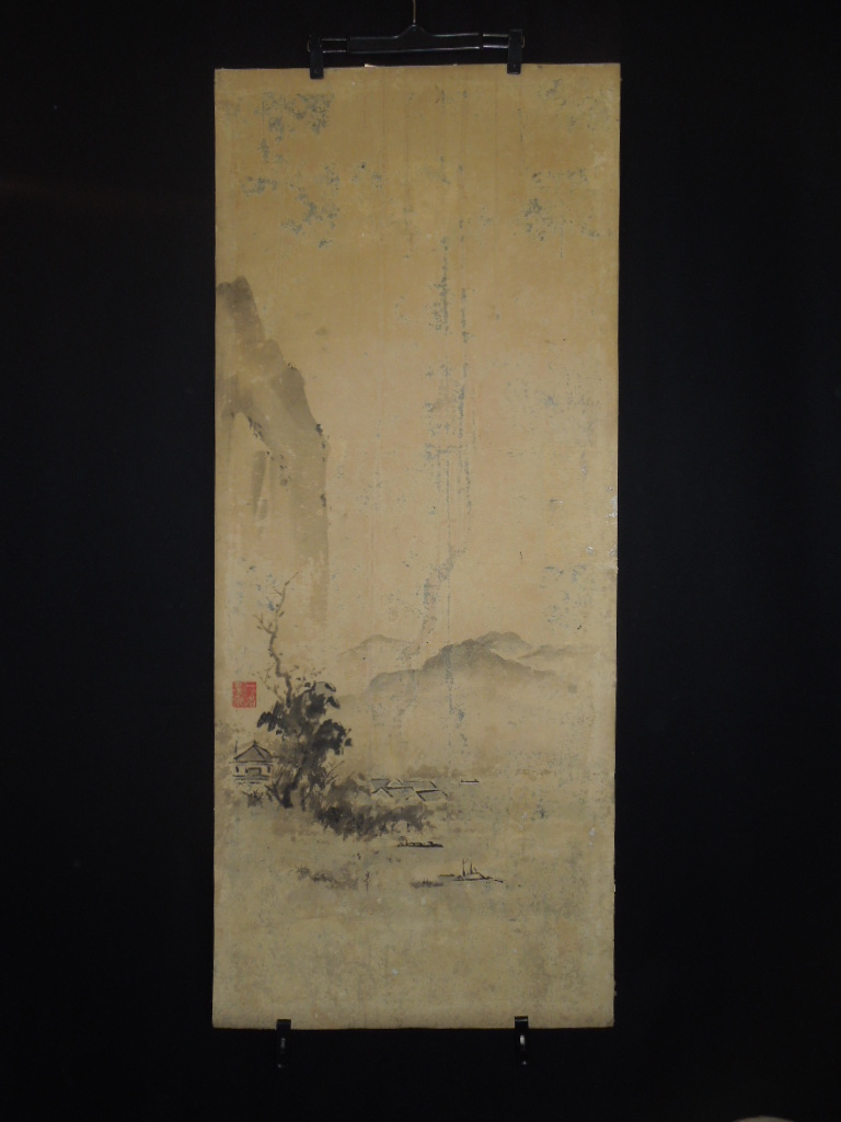 Japanese Makuri paintings scroll